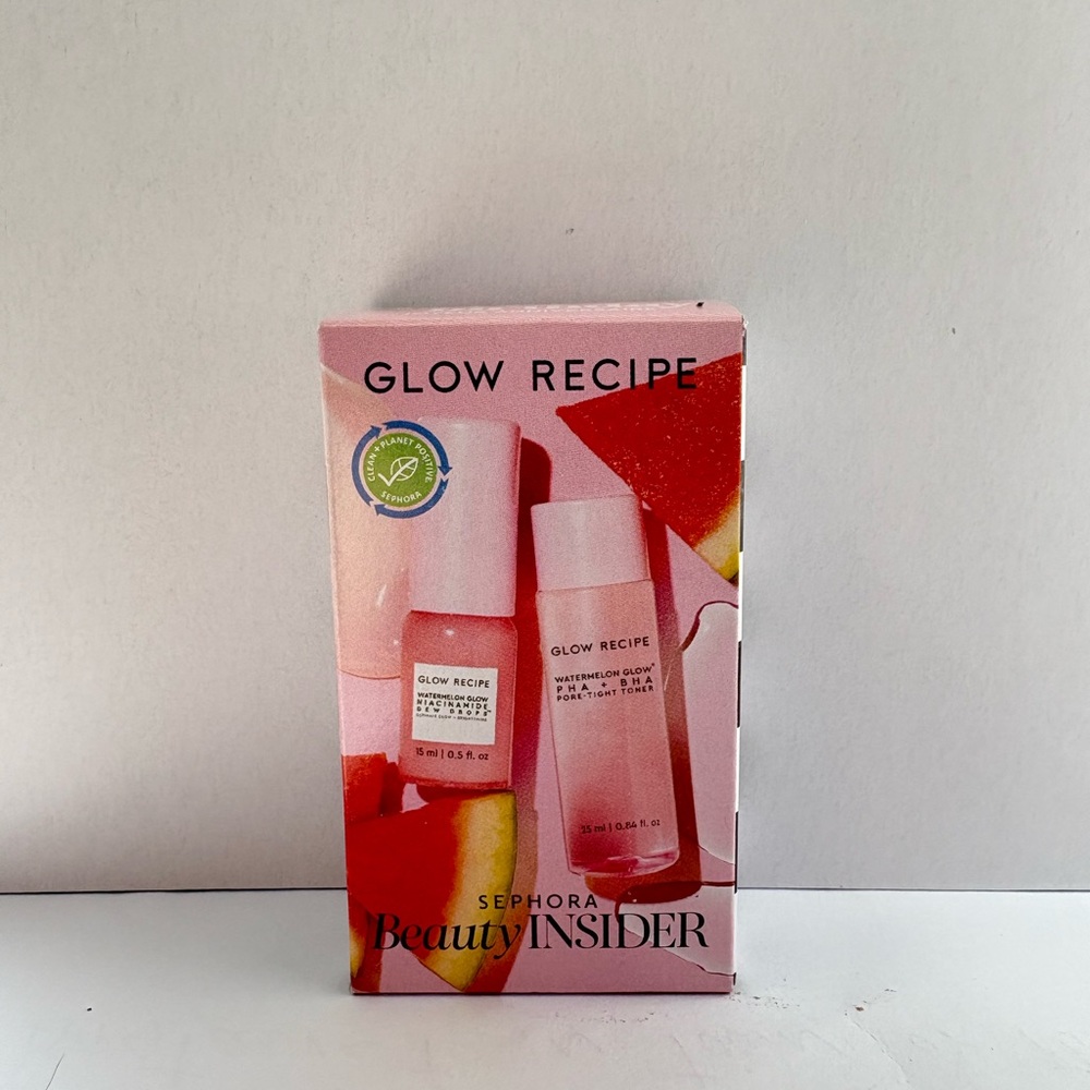 Glow recipe toner and watermelon dew drops mini set
